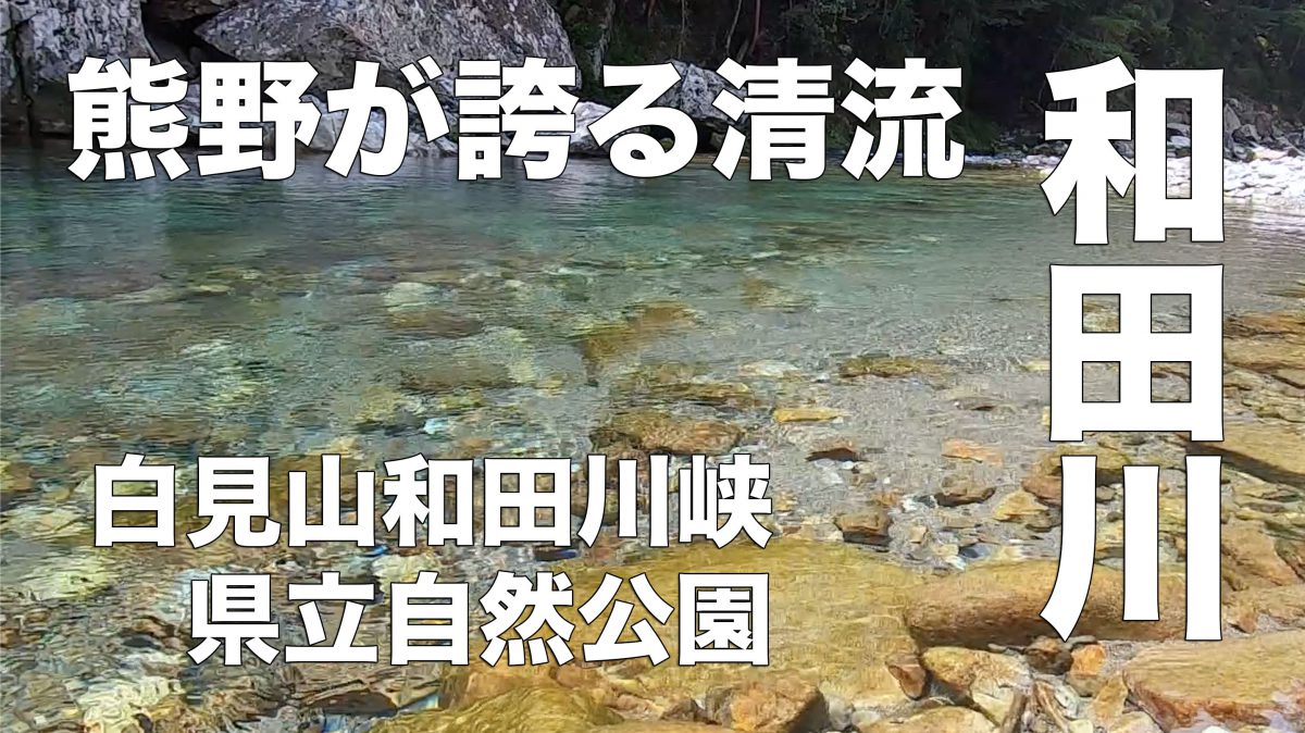 和田川峡についての動画を公開しました。熊野が誇る清流、和田川。