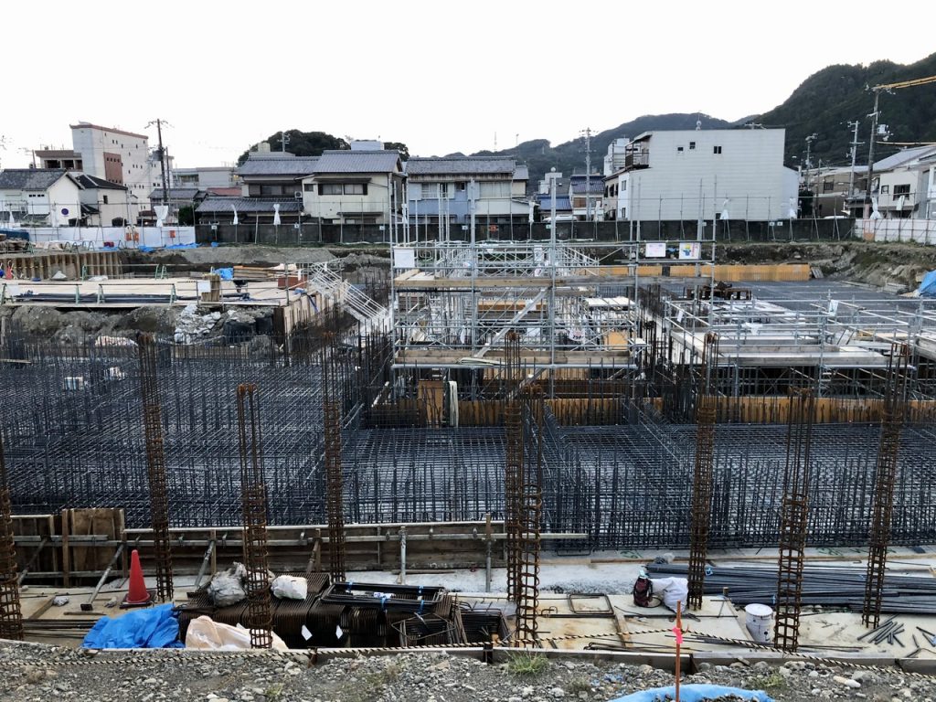 新宮市文化複合施設建設工事中